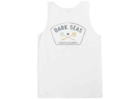 Dark Seas Traverse Tank Top White