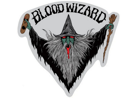 Blood Wizard Flying Wizard Sticker