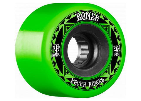 Bones ATF Rough Riders 56MM 80a Green Skateboard Wheels