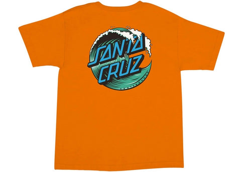 Santa Cruz Wave Dot Youth T-Shirt Orange