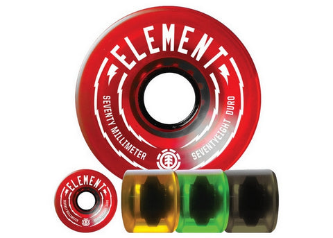Element Rasta 70MM 78a Longboard Wheels