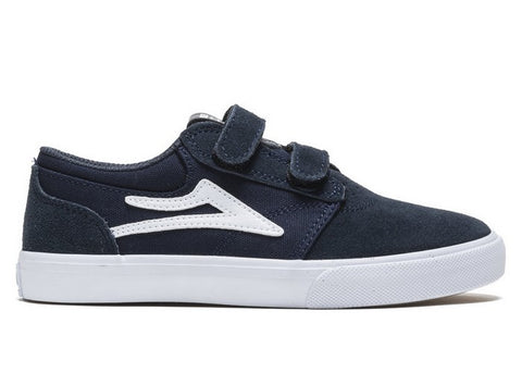 Lakai Griffin Kids Shoes Navy Suede