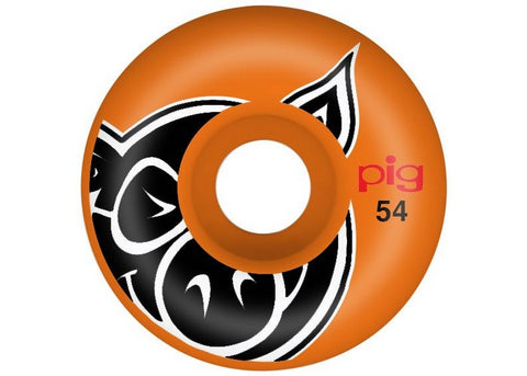 Pig Wheels Head ProLine Orange 54MM 101a Skateboard Wheels