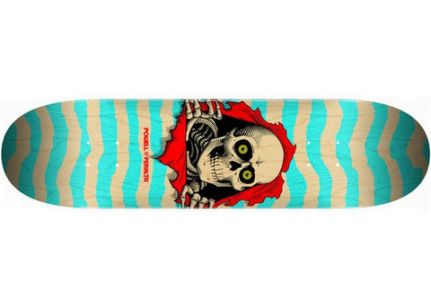 Powell Peralta Ripper 8.0" Skateboard Deck Natural Turquoise