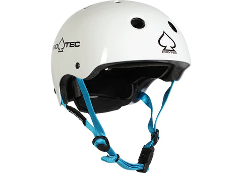 Pro-Tec Jr. Classic Fit Certified Gloss White Helmet