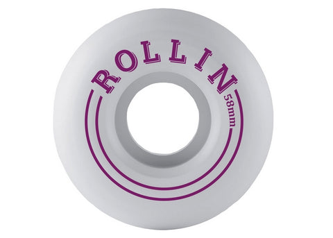 Rollin 58mm, 60mm 86a Conical Skateboard Wheels