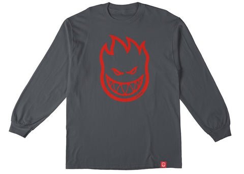 Spitfire Youth Bighead Long Sleeve Tee Charcoal/Red