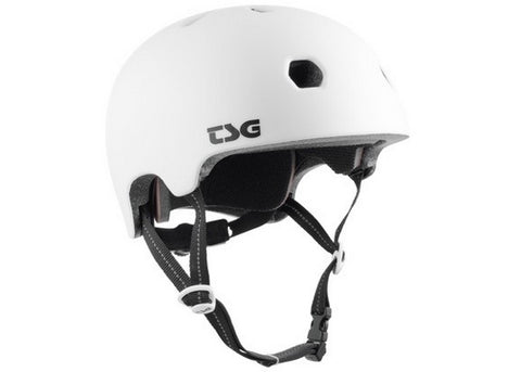 TSG Meta Solid Color Satin White Helmet