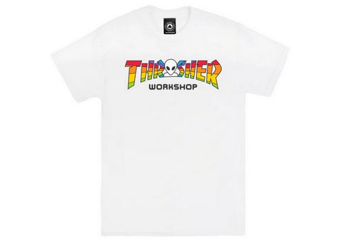 Thrasher X AWS Spectrum T-Shirt White