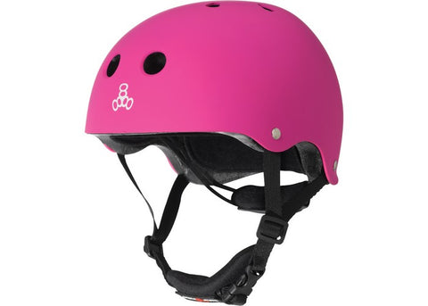 Triple 8 Lil 8 Helmet Neon Pink Rubber