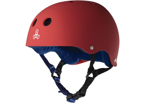 Triple 8 Sweatsaver Helmet Red Rubber
