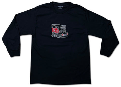 Frosted Truck Logo Long Sleeve Black