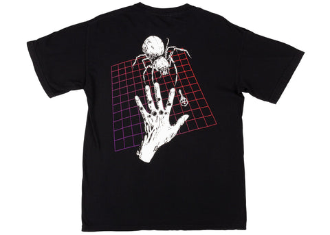 Welcome Gateway Garment Dyed T-Shirt Black Grid