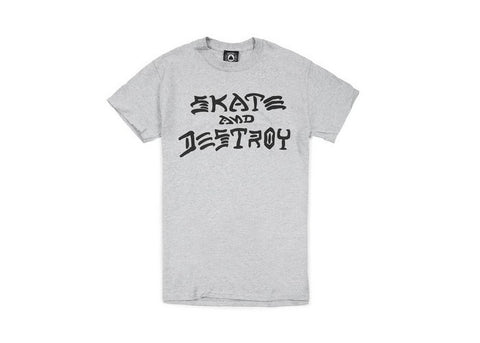 Thrasher Skate and Destroy T-Shirt Grey