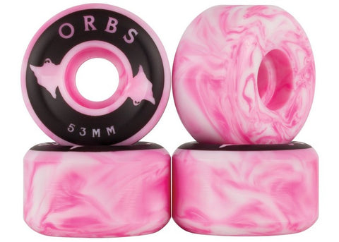 Welcome Orbs Specters 53MM 99a Swirl Pink/White Skateboard Wheels