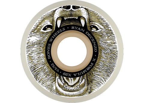 Bones X-Formula Decenzo Bear Grills V5 Sidecut 99A 54MM Skateboard Wheels