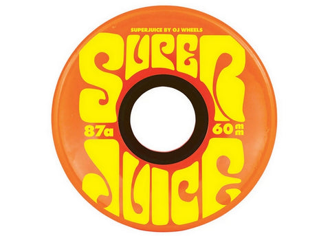 OJ's Roues de Skateboard Super Juice 60mm 87a Orange Jaune
