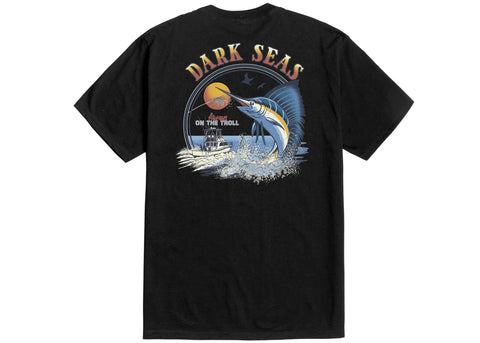 Dark Seas T-Shirt On the Troll Stock Noir