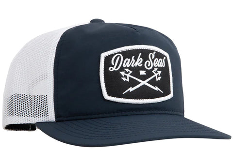 Dark Seas Docker Trucker Cap Navy White