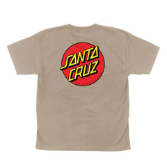 Santa Cruz Classic Dot Youth T-Shirt Sand