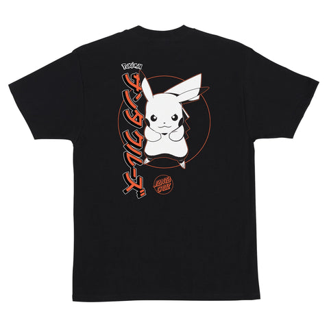 Santa Cruz X Pokémon Pikachu T-Shirt Black