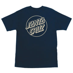 Santa Cruz Opus Dot T-Shirt Navy/Tan