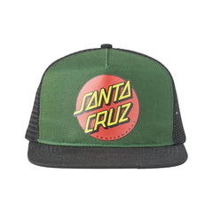 Santa Cruz Classic Dot Trucker Cap Dark Green/Black