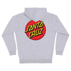 Santa Cruz Classic Dot Zip Hoodie Grey Heather