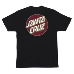 Santa Cruz Other Dot T-Shirt Black/Burgundy