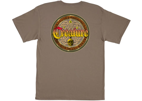 Creature Fiend Crest T-Shirt Dusty Brown