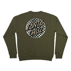 Santa Cruz Meyer Freestyle Dot Crewneck Army Heather