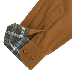 Santa Cruz Screaming Hand Button-Up L/S Utility Shirt Dusty Brown