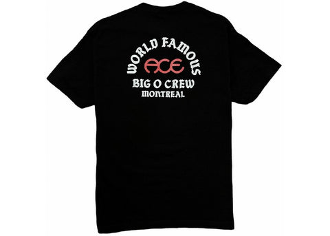 Ace X BIG O X Mehrathon World Famous T-Shirt Black