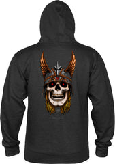 Powell Peralta Andy Anderson Skull Mid Weight Hoodie Charcoal Heather