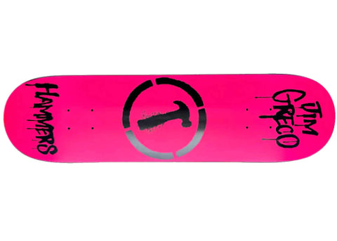 Hammers Jim Greco Original Logo 8.25" Skateboard Deck Pink