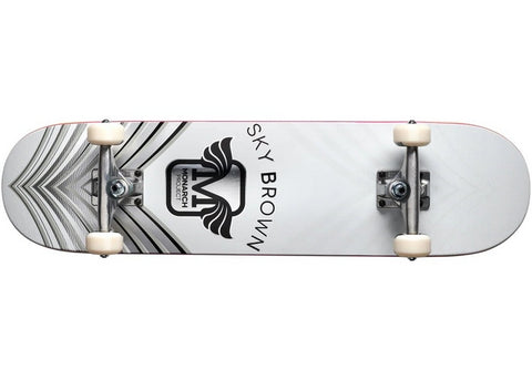 Monarch Sky Horus Premium White 7.75" Complete Skateboard