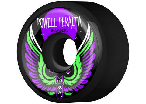 Powell Peralta Bomber III 60MM 85a Black Skateboard Wheels