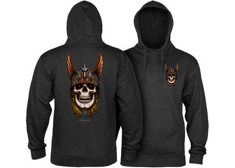 Powell Peralta Andy Anderson Skull Mid Weight Hoodie Charcoal Heather