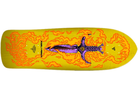 Powell Peralta Bones Brigade Series 15 Guerrero 9.75" Yellow Skateboard Deck