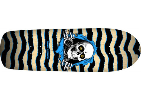 Powell Peralta Old School Ripper 9.89" Natural Blue Retro Skateboard Deck
