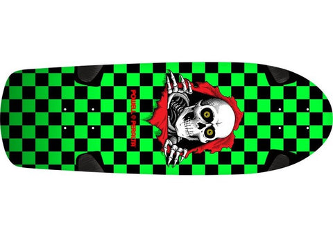 Powell Peralta OG Ripper Checker 10.0" Skateboard Deck Green