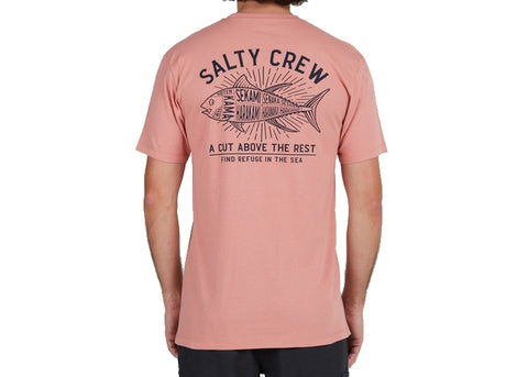 Salty Crew T-Shirt Cut Above Premium Coral