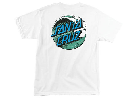 Santa Cruz Wave Dot T-Shirt White