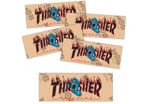 Mob Santa Cruz X Thrasher Strips Screaming Flame Logo Griptape
