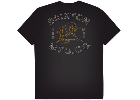 Brixton T-Shirt Relaxed Bryden Black Classic Wash
