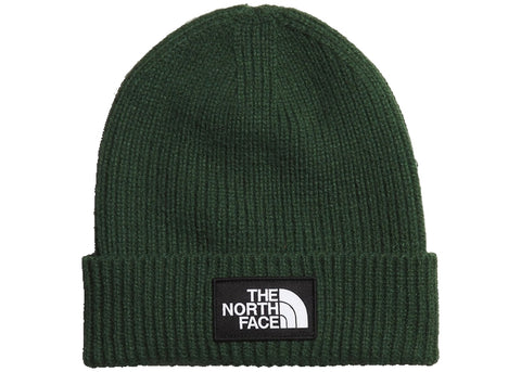 The North Face TNF Logo Box Cuffed Beanie Pine Needle