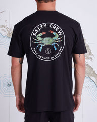 Salty Crew Blue Crabber Premium T-Shirt Black
