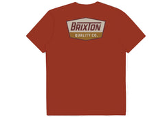 Brixton Regal Standard T-Shirt Barn Red Dark Burgundy