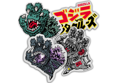 Santa Cruz Godzilla 4 pack Stickers