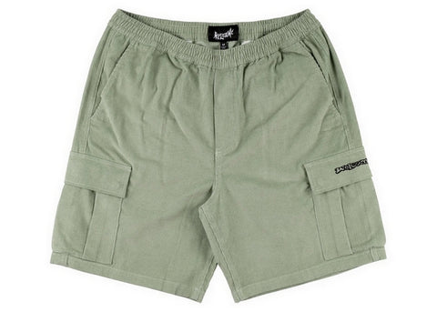 Welcome Chamber Corduroy Cargo Shorts Sage
